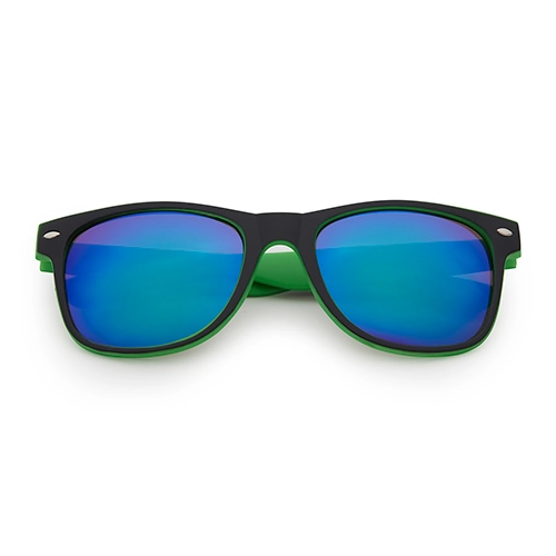 Classic Sunglasses | green-black mirror lenses