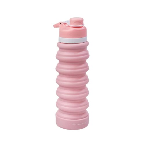 Duradis - Foldable Silicone Water Bottle 750 ml - Baby Pink