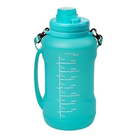 Duradis - Extra Large Silicone Water Bottle 2000 ml - Turquoise