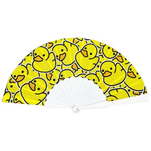 Festival hand fan - Rubber Duckies