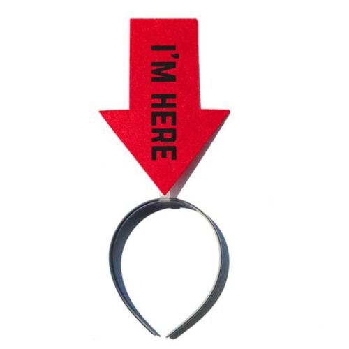Headband I'm Here Red