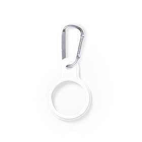 Silicone Water Bottle Holder with Carabiner White