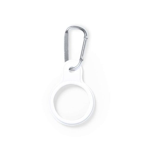 Silicone Water Bottle Holder with Carabiner White