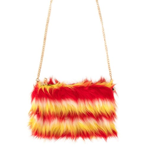 Plush shoulder bag with Oeteldonk chain red/white/yellow