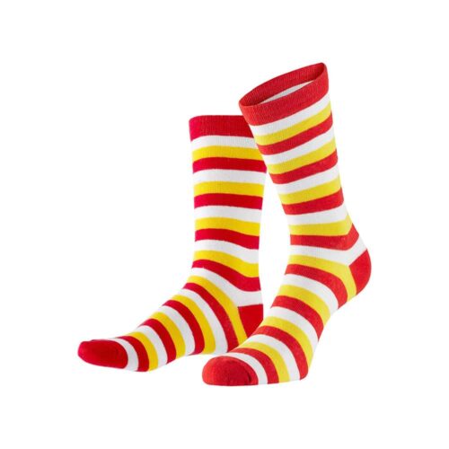 Socks Oeteldonk red/white/yellow - Size 36-41
