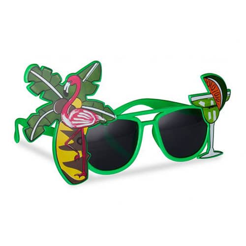 Party glasses palm tree