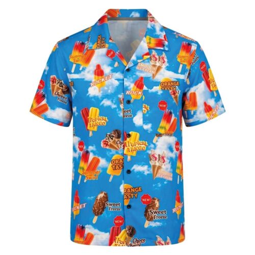 Hawaii blouse with ice creams
