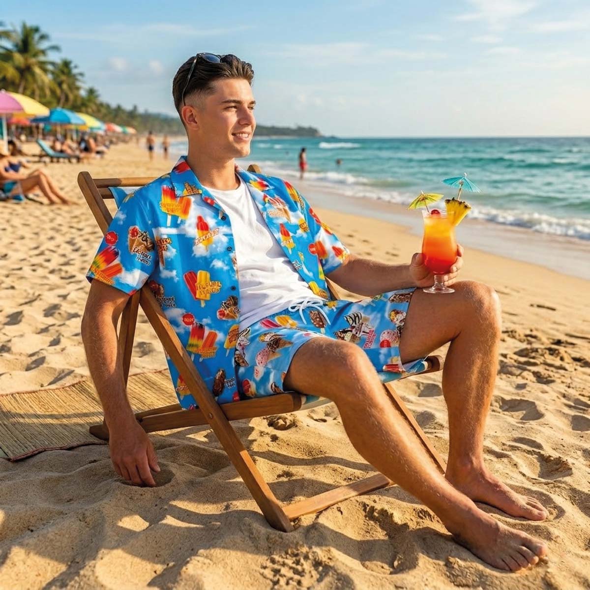 Hawaii blouse with ice creams - Image 2