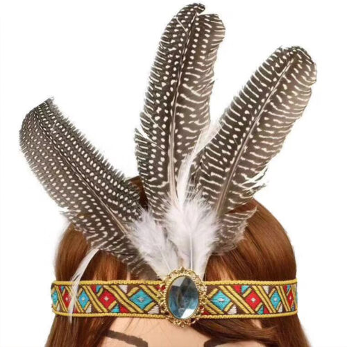 Headband with Feathers - Indian Headpiece