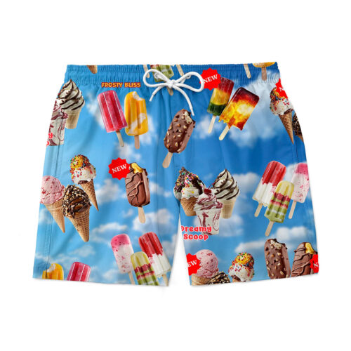 Swim Shorts with Ice Creams - Size S