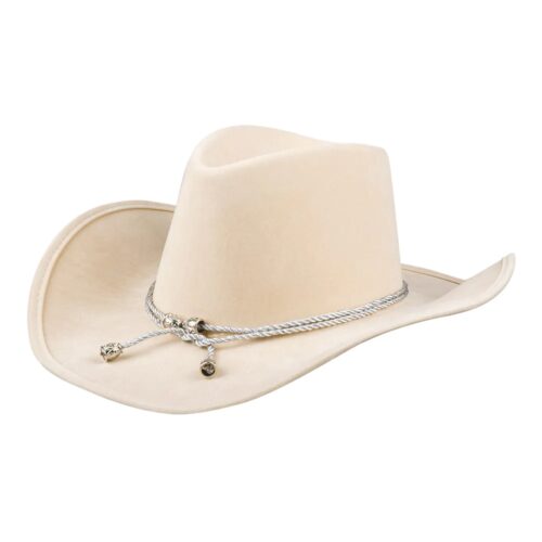 Cowboy suede hat natural