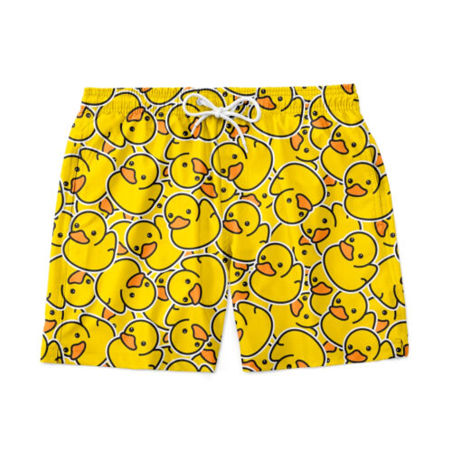 Swim Trunks with Rubber Duckies