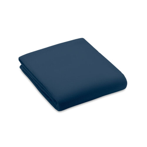 RPET polar fleece blanket 150 x 120 cm dark blue