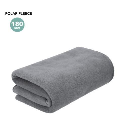 Polar fleece blanket 150 x 120 cm grey