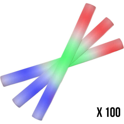 LED foam sticks multicolor - 100 pieces
