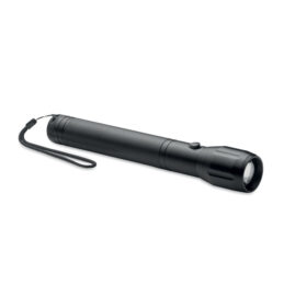 Large flashlight aluminum black