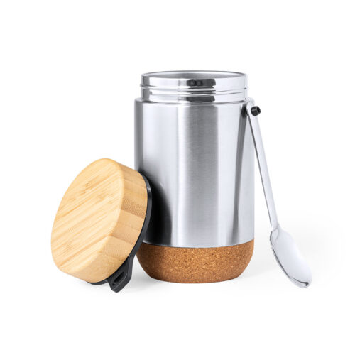 Stainless Steel Lunchbox 450ml with Spoon – Natural Style