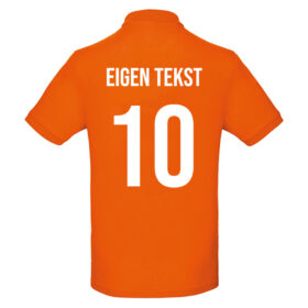 Unisex Orange Polo - Custom Name and Back Number