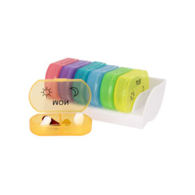 Weekly Pill Box with 7 Compartments