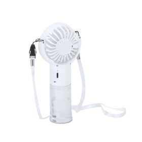 Handheld Fan with Mister USB Rechargeable - White