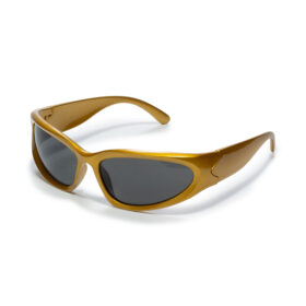 Sunglasses sporty model gold - With black lenses