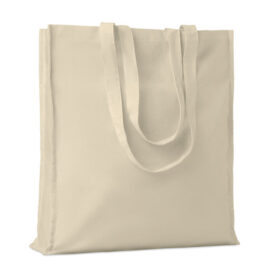 Cotton Shopping Bag with Long Handles Natural