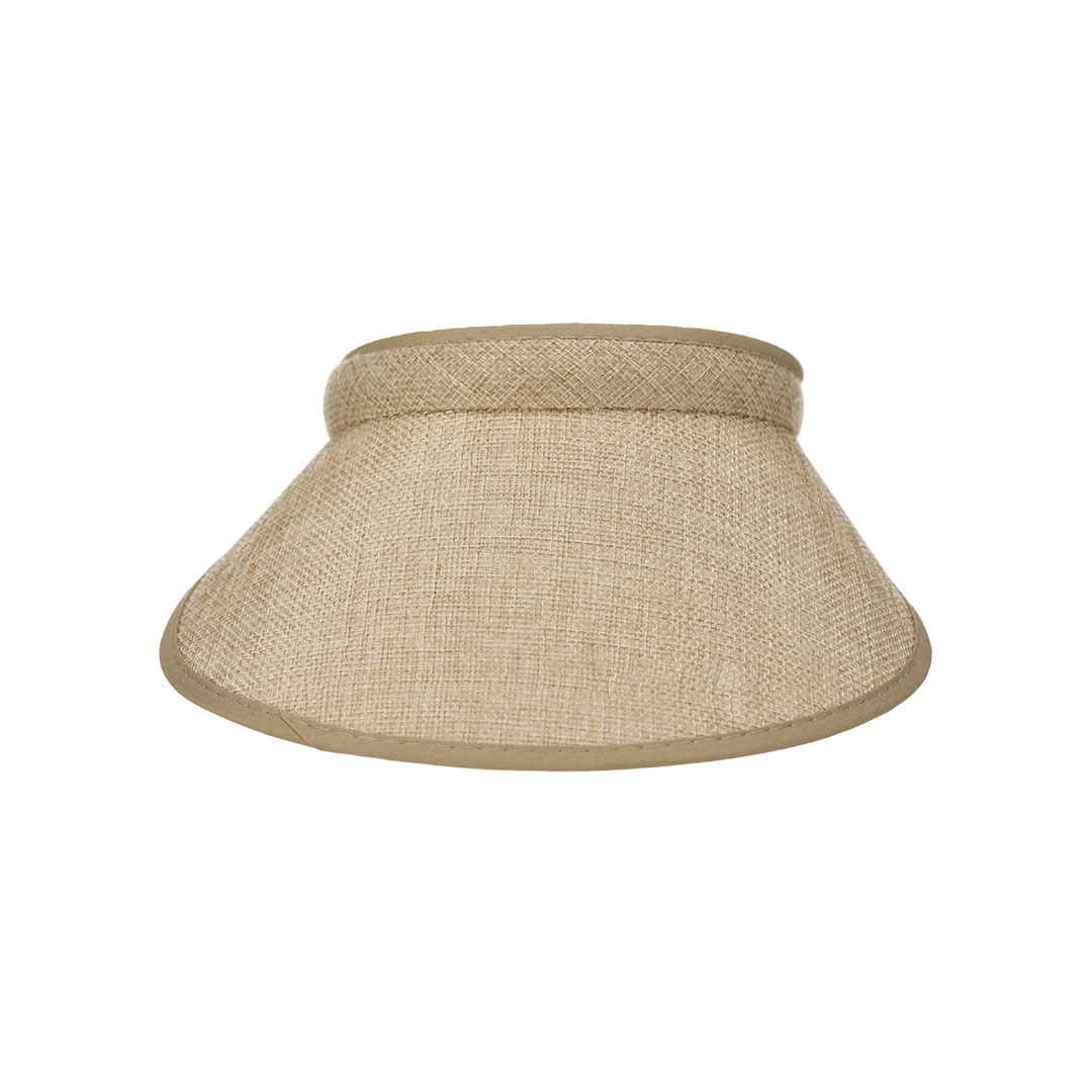 Sun visor with brown fabric cover - Image 3