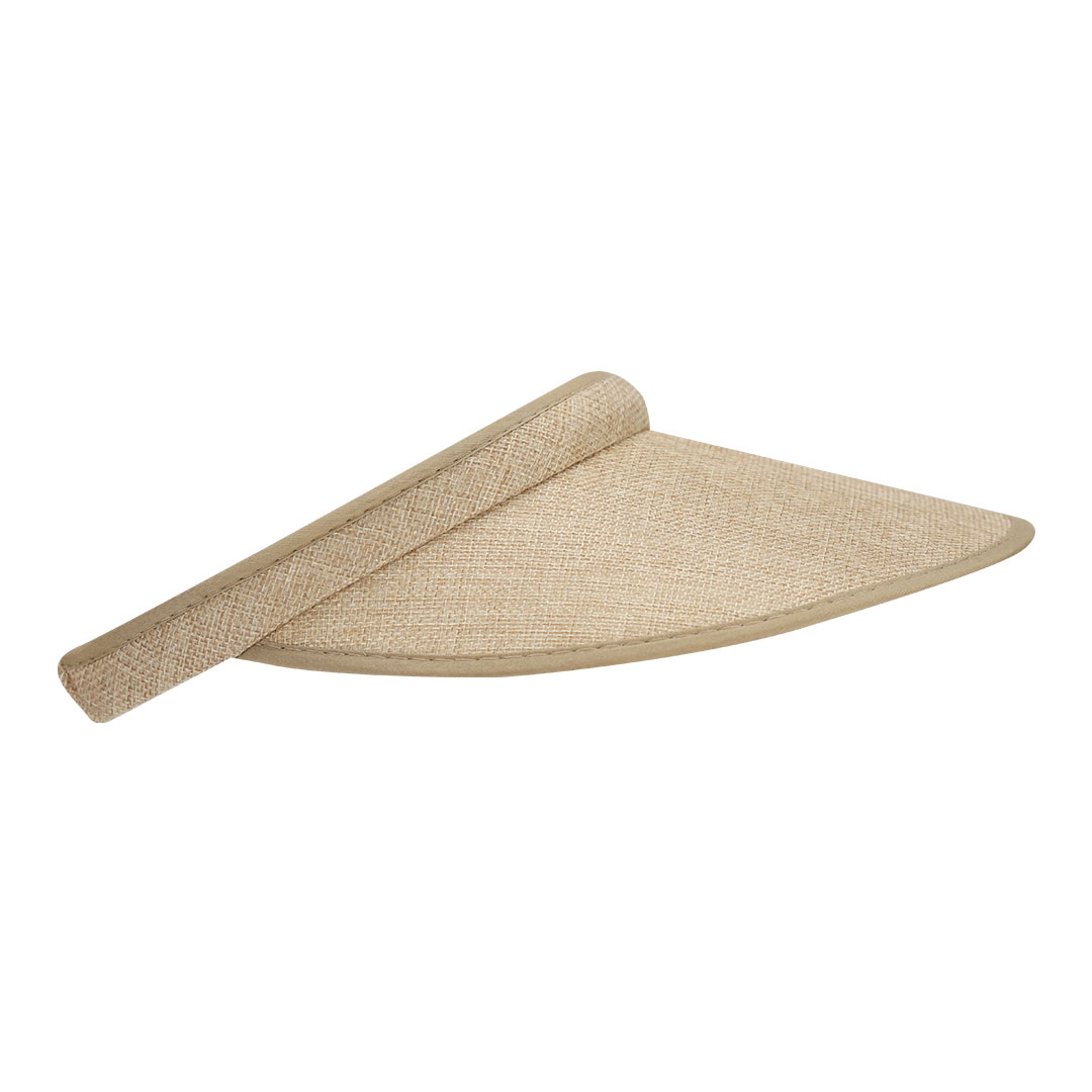 Sun visor with brown fabric cover - Image 2