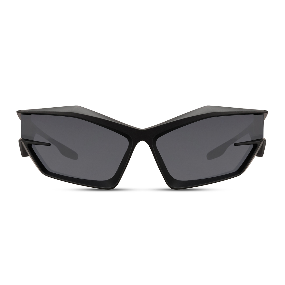 Futuristic sunglasses with side lenses – Black lenses - Image 2