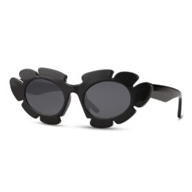 Sunglasses Flower - Black