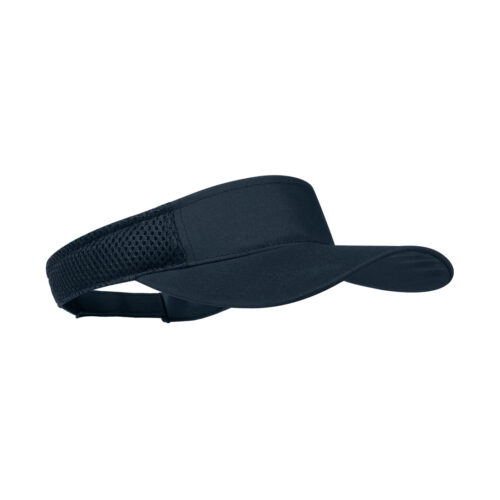 Adjustable mesh sun visor with Velcro closure navy blue