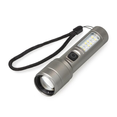 Campfest flashlight with side light 1200 mAh - Grey