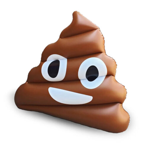 Inflatable poop emoji 174 x 112 cm