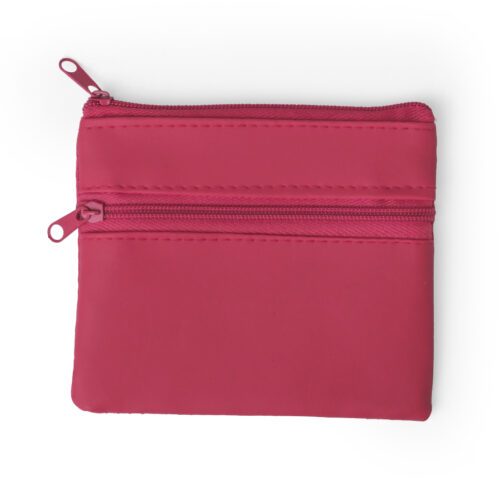 Coin purse with 2 compartments - Pink