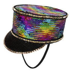 Sequin Rainbow Fanfare Hat