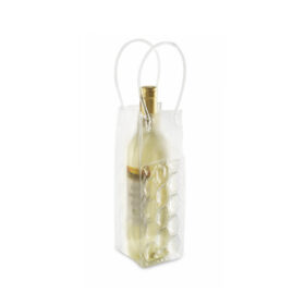 Bottle cooler with handles, transparent PVC