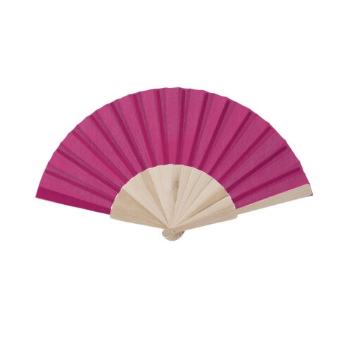 Wooden hand fan pink