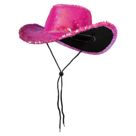 Cowboy hat sequins pink