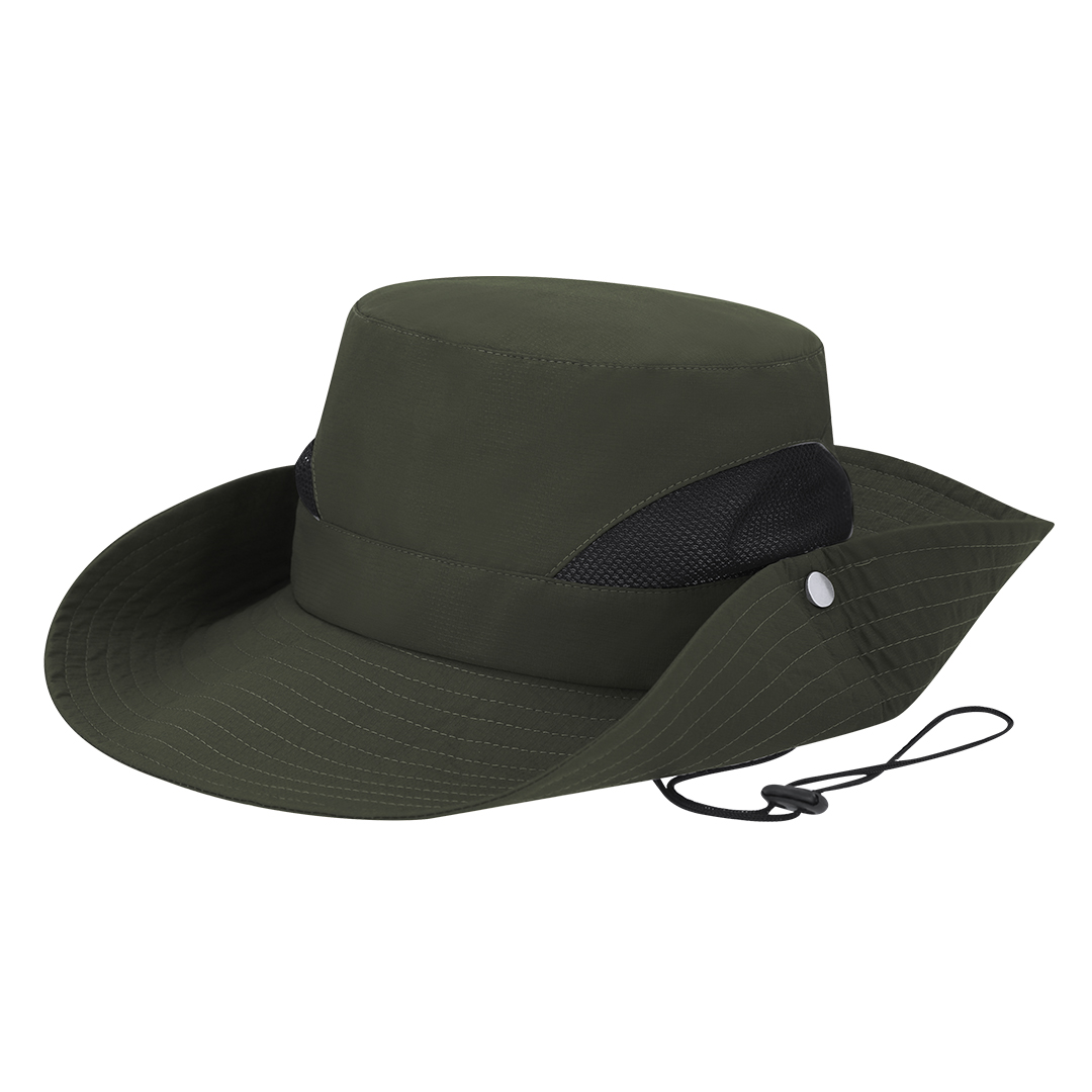 Safari hoed met mesh - Jungle green