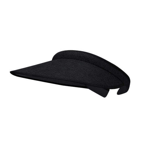 Black fabric-covered sun visor