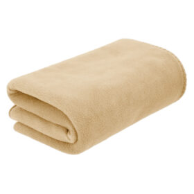 Polar fleece blanket 150 x 120 cm beige