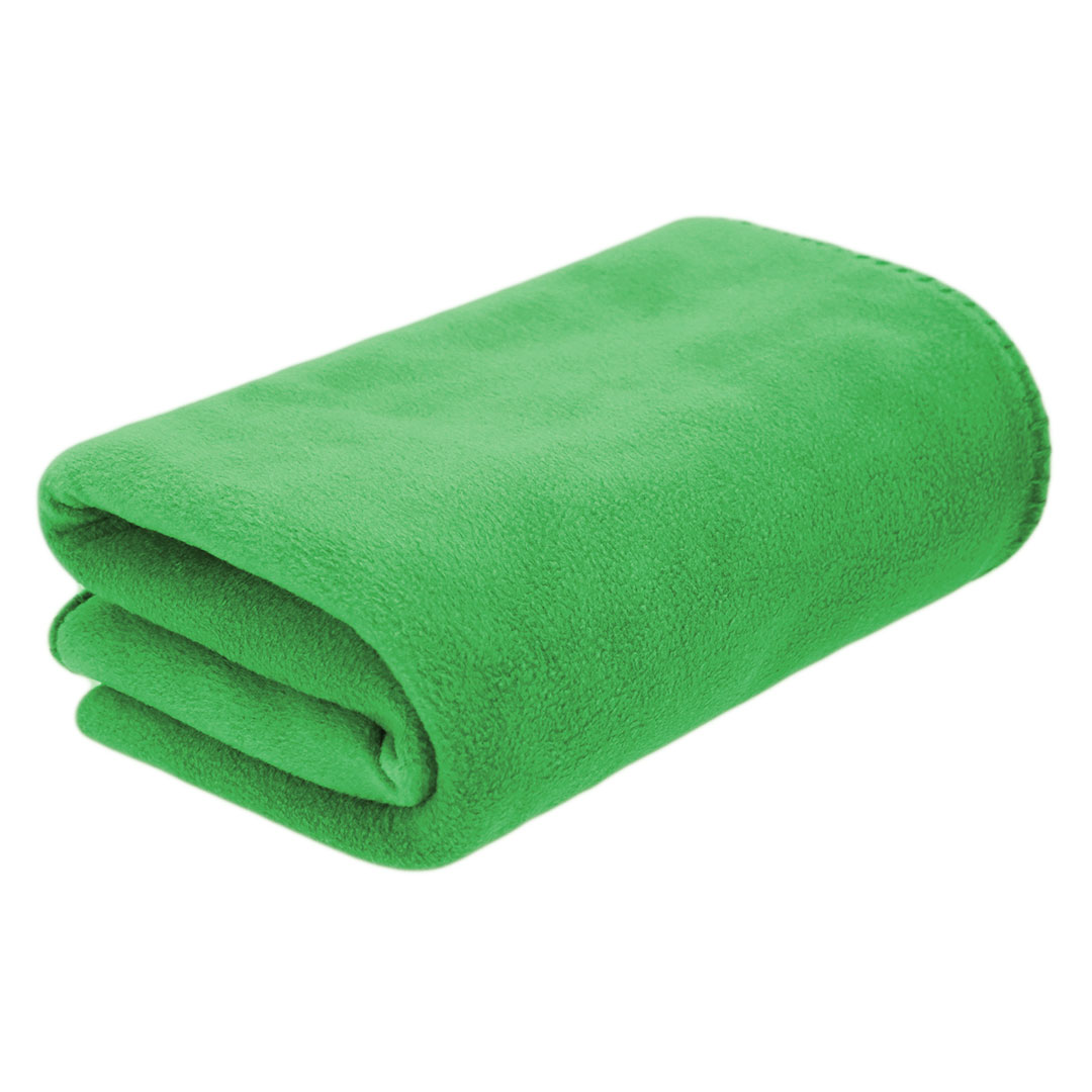 Polar fleece deken 150 x 120 cm groen