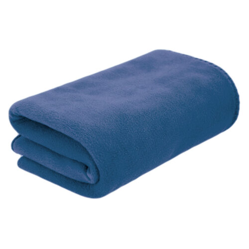 Polar fleece blanket 150 x 120 cm dark blue