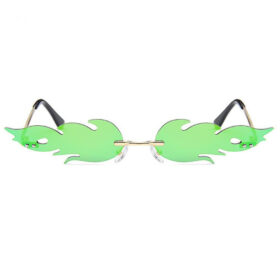 Flame Sunglasses | Green Lenses