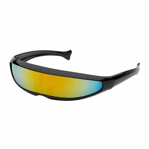 Fast shades black | Pride rainbow mirror lens
