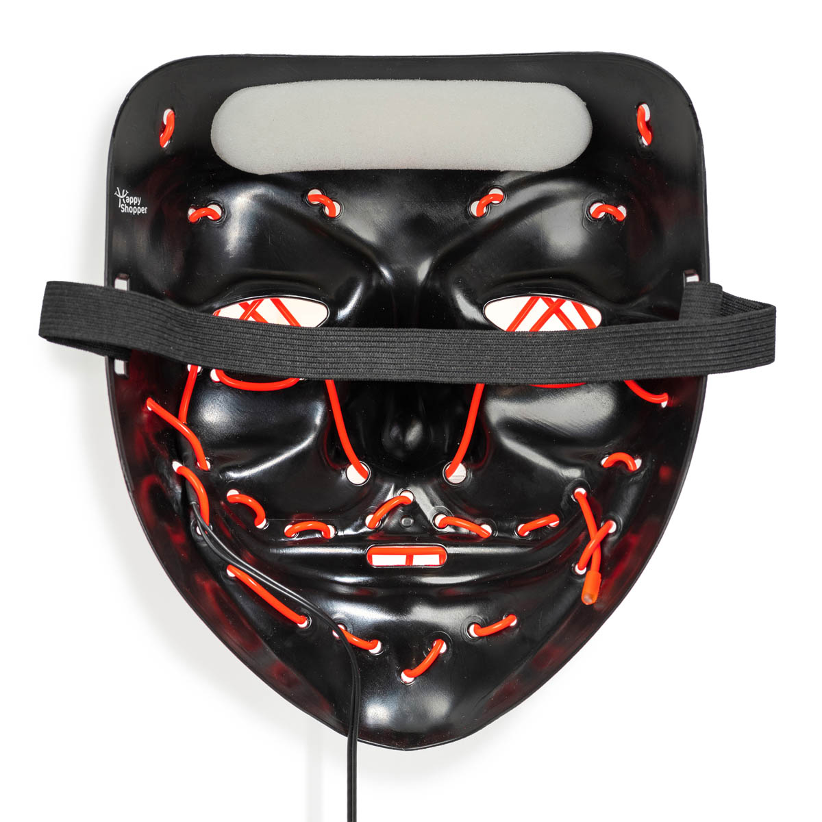 LED Mask Halloween – Purge Style – With Controller – Red Light - Image 3