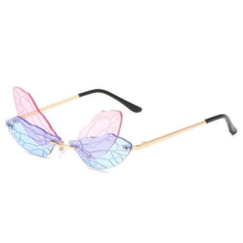 Sunglasses Butterfly blue/pink