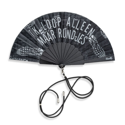 Ravelife - Festival Neck Fan - Hand Fan with Cord - I Only Walk in Circles