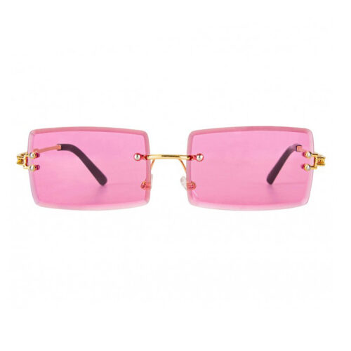 Rectangular Pink Sunglasses