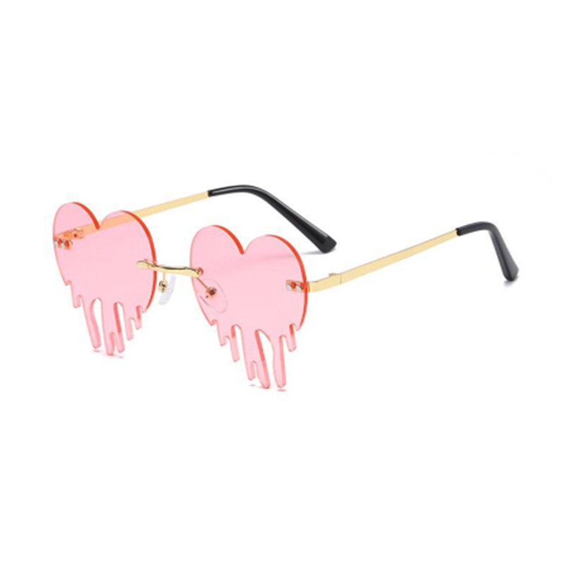 Flame sunglasses heart | pink lenses